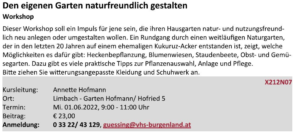 Garten Hofmann